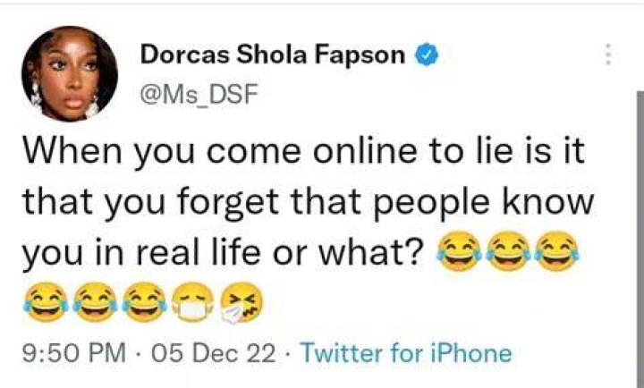 
Actress Dorcas Fapson returns to social media days after controversial bedroom video 