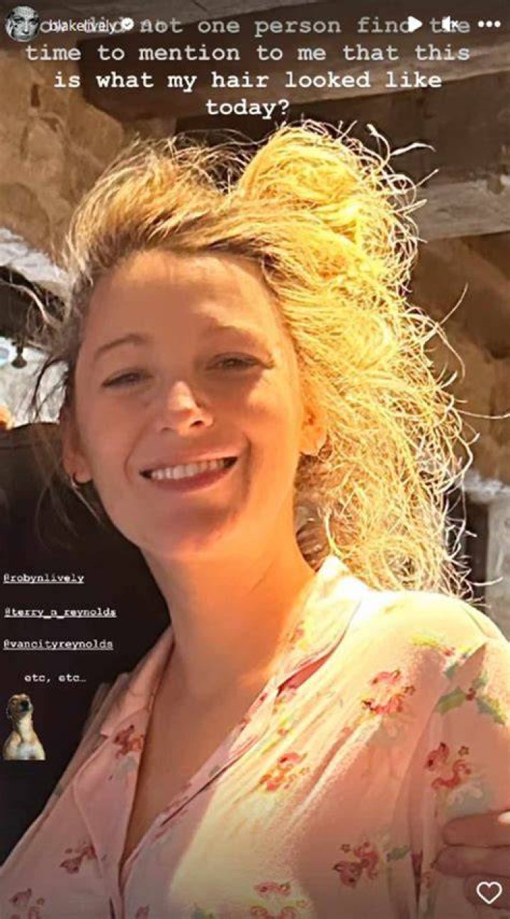 
Blake Lively Jokes That ‘Not One Person’ Saved Her From Bad Hair Day 