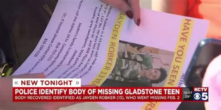 Jayden Robker missing update: Body discovered in Gladstone matches description of 13-year old