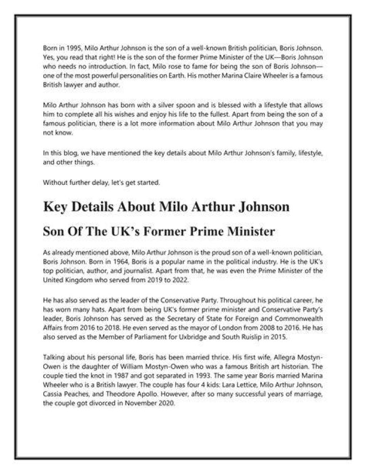 Milo Arthur Johnson Age, Birthday, Wikipedia, Who, Nationality, Biography