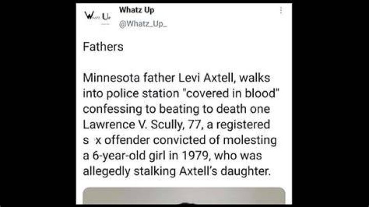 
What did Levi Axtell do? Minnesota dad kills elderly offender with moose antler 